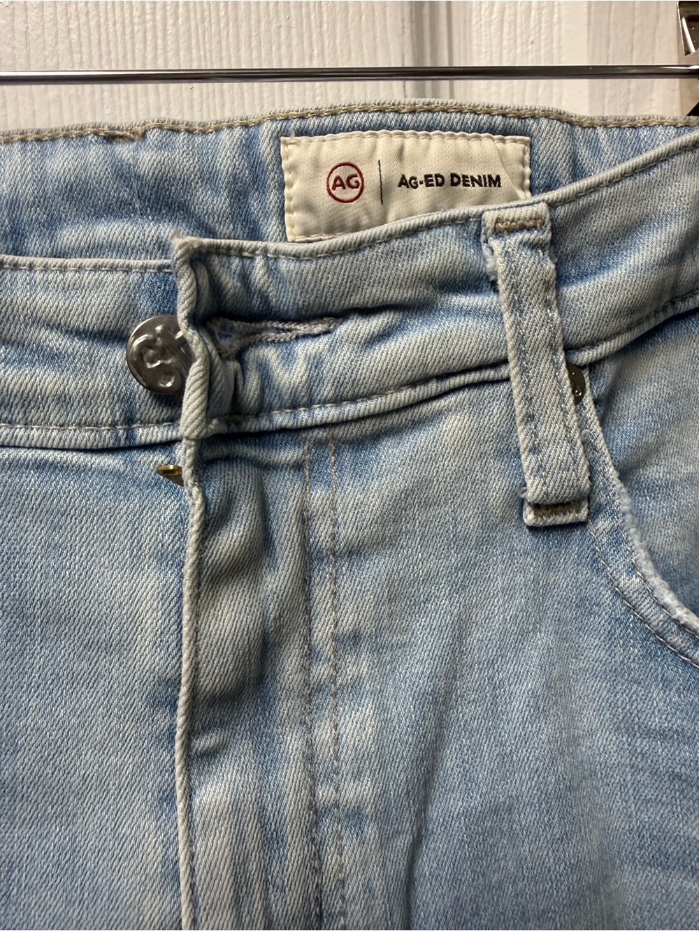 Ag Adriano Goldschmied Light Blue Denim Jeans - Picture 3 of 10